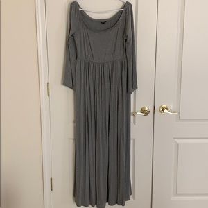 Torrid Beautiful long grey dress-NWOT